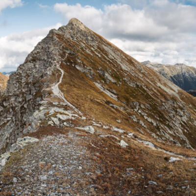 Panoráma Plačlivého s hrebeňom Západných Tatier