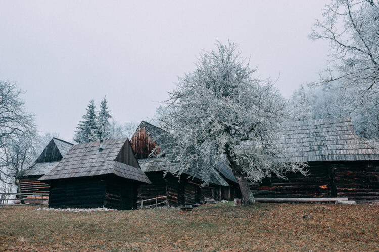 Osada Podšíp v zime